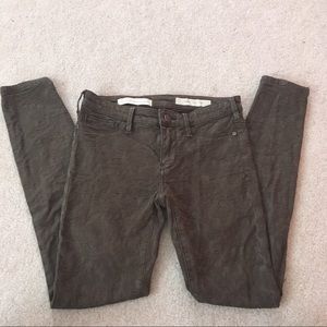 Anthropologie Pilcro Serif Mid-Rise Jacquard Jeans